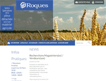 Tablet Screenshot of ets-roques.fr
